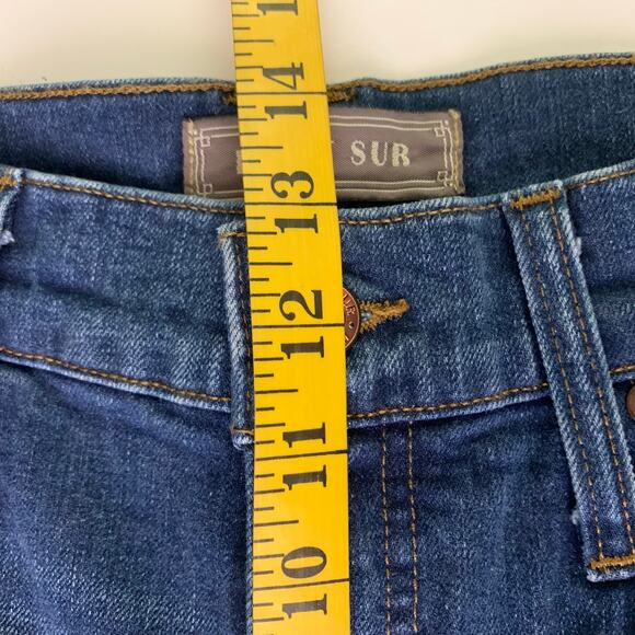 POINT SUR J CREW Jeans 30 Wide Leg Crop High Rise Denim 5 Pocket Zip Fly Casual - Picture 13 of 14